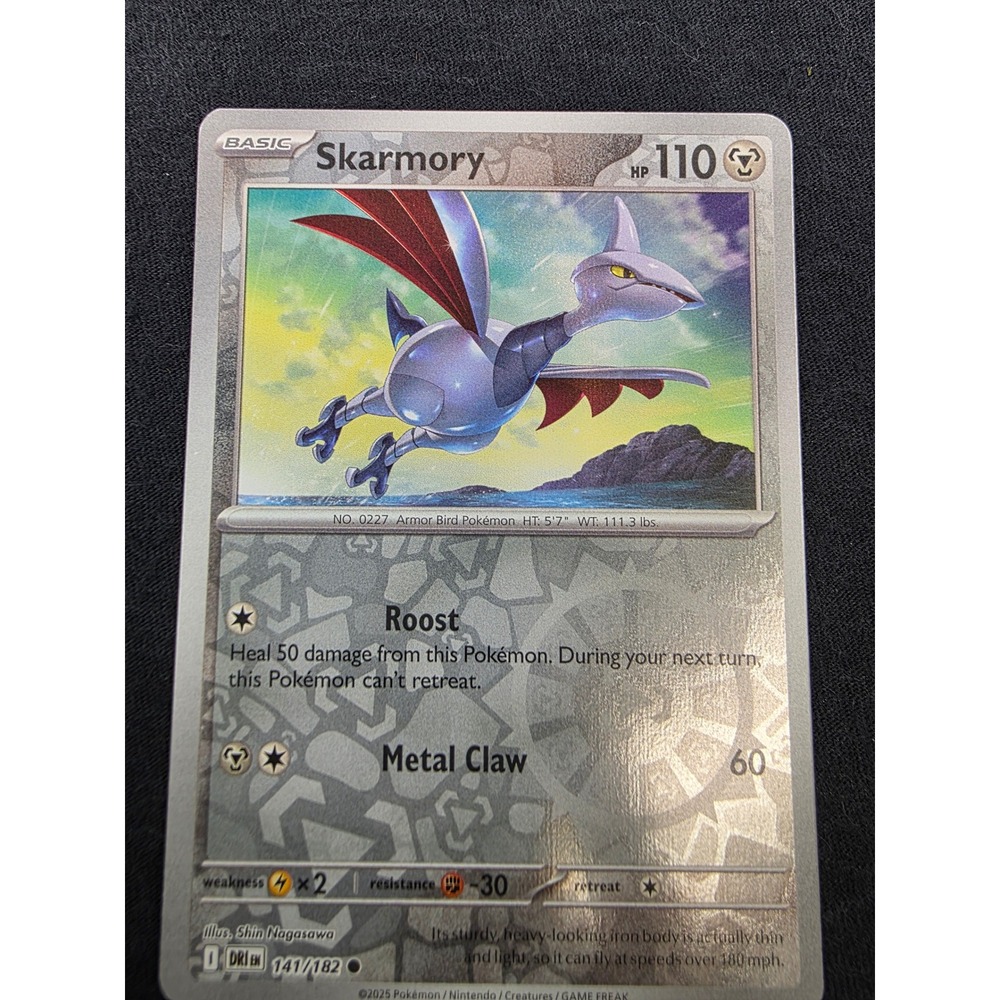 Pokemon Skarmory 141 182 Basic Set TCG Card Near Mint‎